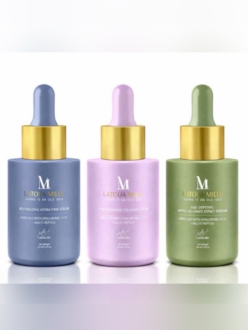 🔥Latoua Mille BUNDLE Firming Serum, Radiance Collagen Serum, & Age Defying Serum